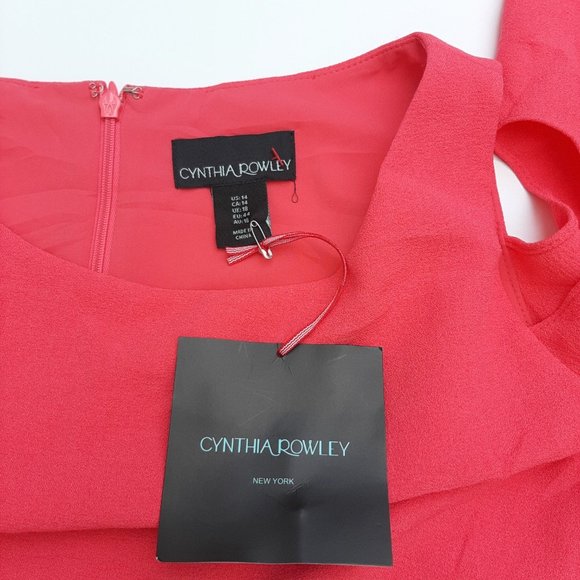 Cynthia Rowley Shell Cold-Shoulder Dress - Picture 4 of 6